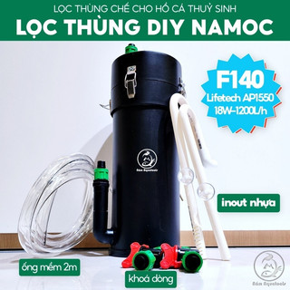Lọc DIY NAMOC F114 | F140 - Bơm 18W - Full Phụ Kiện ☘ Lọc Thùng Chế Cho Bể Cá Cảnh, Thuỷ Sinh