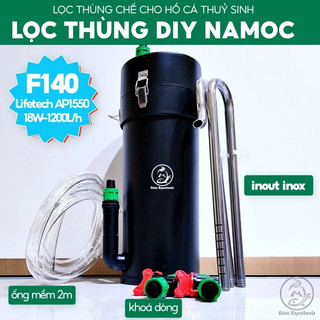 Lọc DIY NAMOC Fi140 | 18W~1200L/H - Full Phụ Kiện & Vật Liệu Lọc | Lọc Thùng Chế Cho Bể Cá Cảnh, Thuỷ Sinh