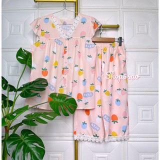 [SALE] Bộ lanh mặc nhà, đồ bộ tole nữ SHOP5SAO quần lửng có túi [CÓ BIGSIZE] (45-75kg)