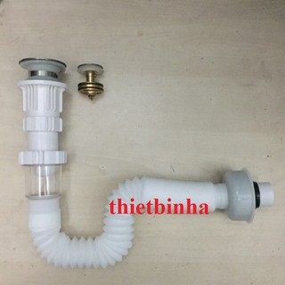 Bộ Xả Lavabo Nhựa Cao Cấp chống hôi lưỡi gà