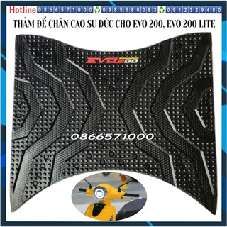 Thảm để chân cao su đúc cho xe điện vinfast evo 200, evo 200 lite, thảm lót sàn cao cấp evo 200/ evo 200 lite