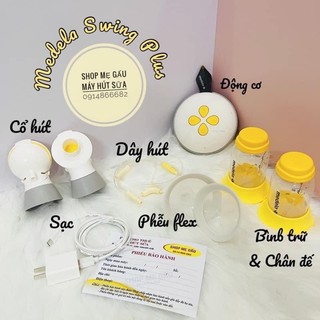 Máy hút sữa Medela Swing Plus like new Phụ kiện mới