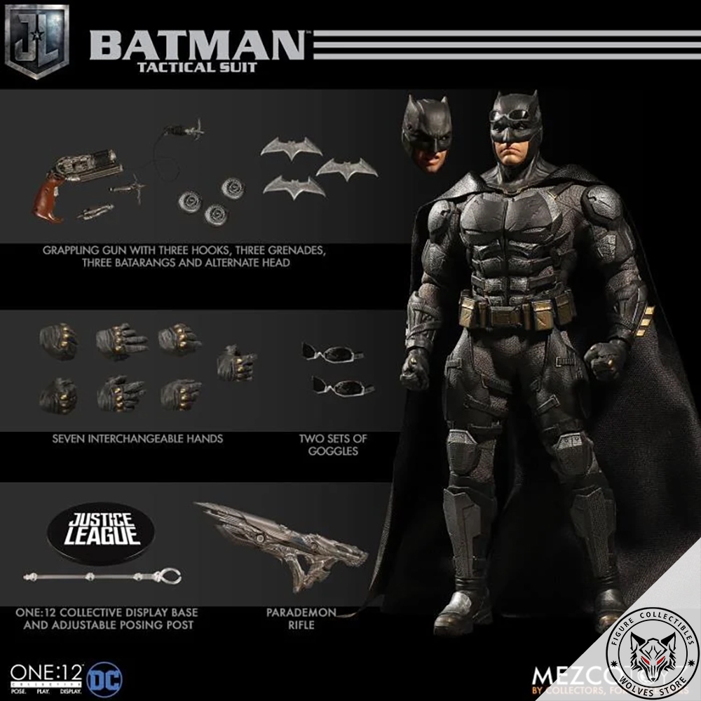 [Nhận order báo giá] Mô hình chính hãng Mezco: Batman Tactical suit