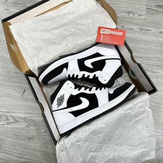 Giày jordan 1 mid white black- phiên bản 1:1 | nice sneaker .
