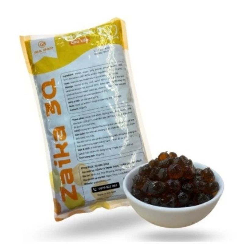 Trân châu 3Q dùng sẵn Zaika - Gói 2kg