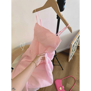 ĐẦM MAXI HỒNG 2 DÂY