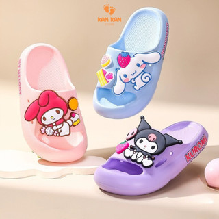 Dép Kuromi Cho Bé Gái KanKanStore Dép Lê Quai Ngang Bánh Mì Melody Cinamoroll Kitty KA73