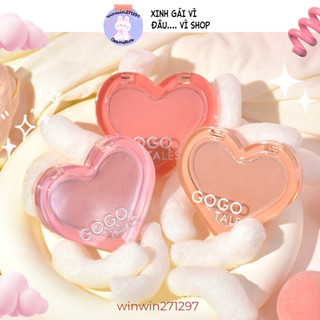 Phấn Má Hồng Gogotales Trái Tim Mini Blooming Love, Flower Ripple Powder Blusher