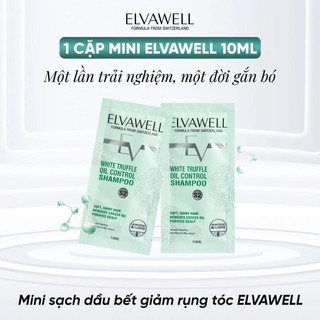 Mini dầu gội , dầu xả nấm truffle elvawell phục hồi giúp tóc bóng mượt giảm rụng tóc.