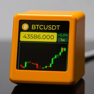 Đồng hồ theo dõi giá Bitcoin Crypto, Forex, cổ phiếu, thời tiết GeekMagic cho các Trader, Nhà đầu tư