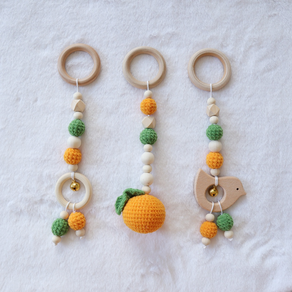 [TREO NÔI LEN KỆ CHỮ A] Trái Cam - Cho bé từ 3 tháng tuổi Wobble&Play.