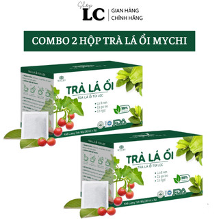 Combo 2 hộp trà lá ổi giảm cân, trà ổi giảm cân mychi, ngừa tiểu đường