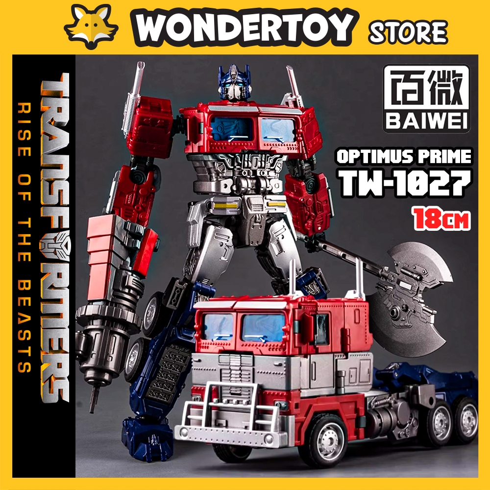 Mô hình Baiwei Optimus Prime TW-1027 Transformers ROTB Cybertron Commander Robot biến hình TW1027