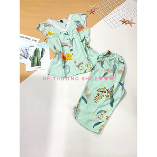 Bộ lửng mặc nhà tole lanh cài nút và có tay size 5