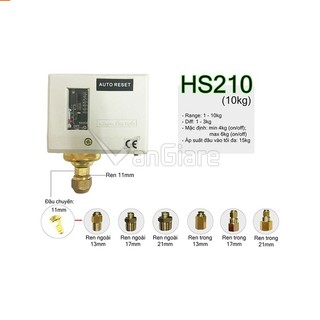 Công tắc áp xuất Hàn Quốc HS có chân kết nối ren 21mm