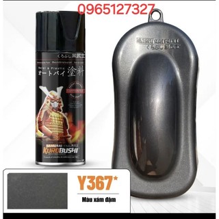 Sơn xịt samurai chính hảng màu xám đậm. mã y367*