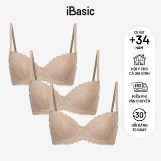 Combo 3 áo ngực có gọng mút vừa demi ren iBasic VA086
