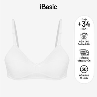 Áo ngực học sinh không gọng mút mỏng cotton iBasic BRAT018