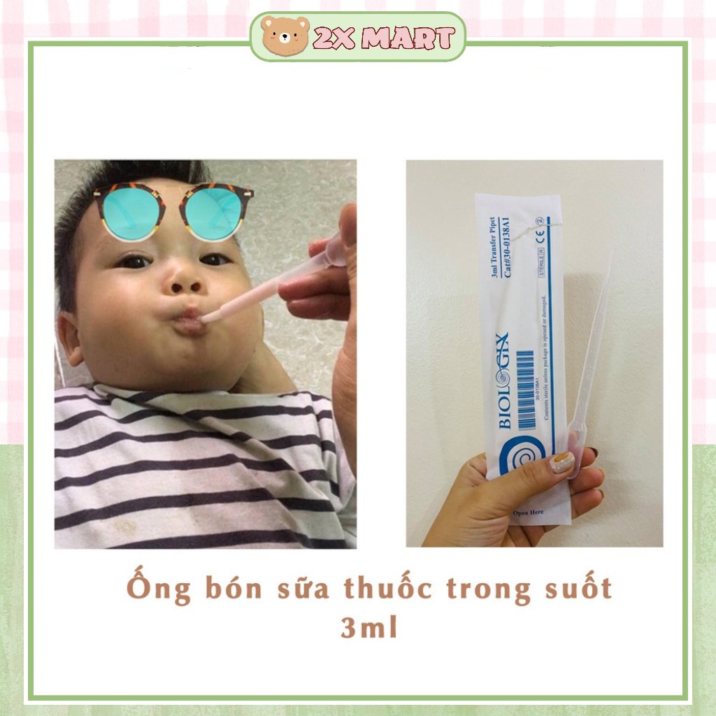 COMBO 2 Ống bón sữa cho bé 3ml (1 ống)