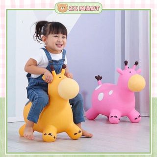 Thú nhún bơm hơi cho bé