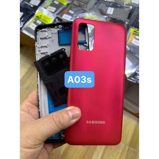 Bộ vỏ zin công ty Samsung Galaxy A03s 2021 - Gồm xương, lưng, phím âm lượng và kính camera