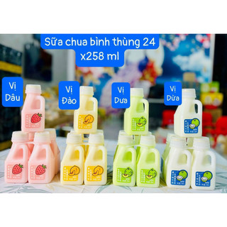 Si cả thùng sữa chua uống bình thùng 24h * 258gr