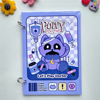 Đồ chơi bóc dán Bệnh viện thú y Poppy Playtime - Búp bê giấy Pighandmade