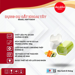 Dụng cụ cắt rau củ 2 trong 1 DECAKILA (KMTT 085W) Dụng cụ áp lực cầm tay Khoai tây Cà rốt Hành tây Máy thái lát Máy cắt