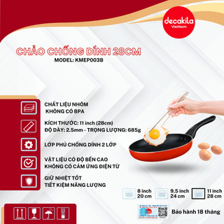 Chảo nhôm chống dính DECAKILA (KMEP00B) có từ SIZE 20-24-28CM