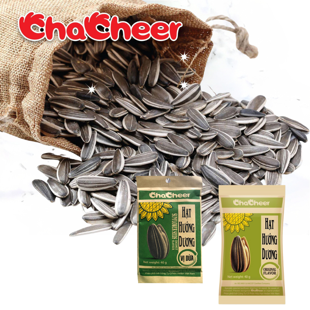  Combo 20 Gói Hạt Hướng Dương CHACHEER Nhập Khẩu 40g 