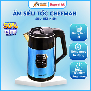 Ấm Siêu Tốc Chefman CM -722 Đun Sôi Nhanh Tiết Kiệm Điện Dễ Dàng Sử Dụng, Dung Dích 2 Lít