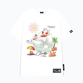 Áo phông local brand nữ nam unisex tay lỡ thun form rộng teen cổ tròn oversize CLOUDZY SURFING