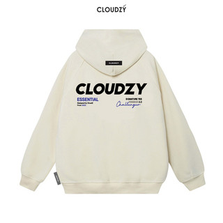 Áo hoodie local brand nam nữ unisex cặp đôi nỉ ngoại cotton form rộng có mũ CLOUDZY SIGNATURELOGO V2