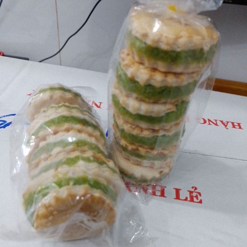 CỌC 6 BÁNH XẾP DỪA LÁ DỨA