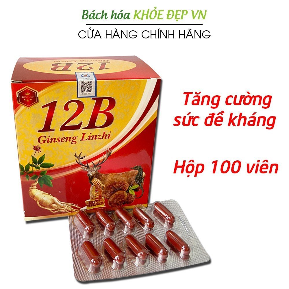 Vitamin tổng hợp 12B With Ginseng bồi bổ cơ thể, tăng sức đề kháng - 100 viên [12B Ginseng]