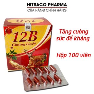Vitamin tổng hợp 12B With Ginseng bồi bổ cơ thể, tăng sức đề kháng - Hộp 100 viên [12B With Ginseng]