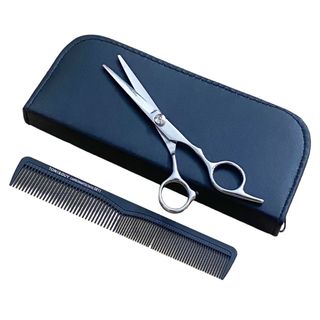 Bộ kéo cắt tóc con báo, kèm lược cắt tóc và ví da bảo quản
