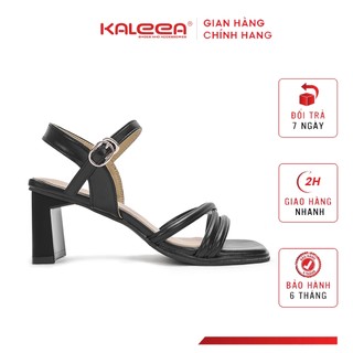 Kaleea - Giày Sandal Cao Gót Nữ Đế Cao 5p Phối Dây Quai Mảnh - G11