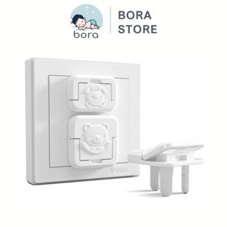 Bịt ổ điện cao cấp giữ an toàn cho bé [Màu sắc đẹp, có quai tháo ra dễ dàng]