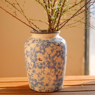 BÌNH GỐM LAM THANH HOA SIZE 20 CM