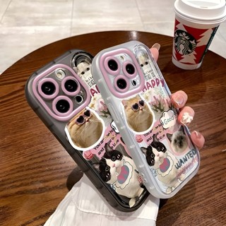 Ốp lưng iphone mèo happy cute đệm khí chống sốc cho Iphone 6/6s/7/8plus/X/XS/11/12/13/1415 Pro Plus Max xb3000