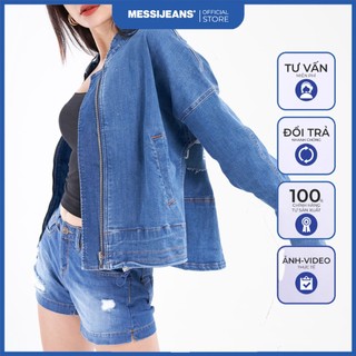 Áo khoác jean nữ thời trang [CAO CẤP] MESSIJEANS SJW-720-18