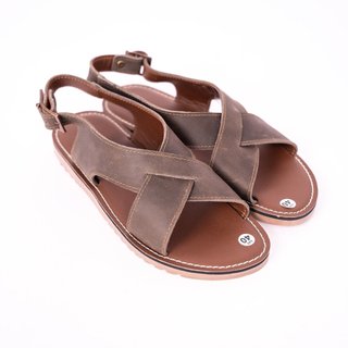 Mehai leather - sandals chiến binh da bò đế caosu mh05