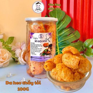 100gr da heo cháy tỏi giòn ngon bò đội nón