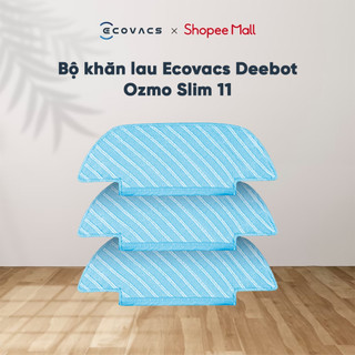 Bộ Khăn robot Ecovacs Deebot OZMO Slim 11 ( 3 cái ) - Hàng Chính Hãng