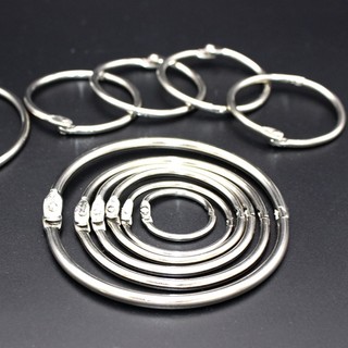 Full size giá xưởng khoen tròn inox, còng sắt móc vòng đóng sổ làm flash card đóng gáy sách lịch, album