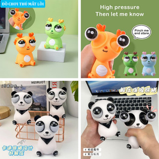 [FREESHIP] ĐỒ CHƠI BÓP ĐÀN HỒI XÃ STRESS HÌNH RỒNG 3D MẮT LỒI - GẤU TRÚC 3D MẮT LỒI