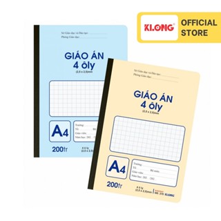  Sổ giáo án 4 ô ly may dán gáy A4 200 trang 70 92; MS: 370 