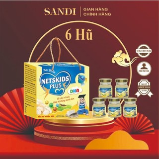 Nước Yến Sào Trẻ Em Nestkids Plus DHA, Tốt Cho Trí Não, Giúp Bé Thông Minh, 32% Yến, Hộp 6 Lọ x 70ml
