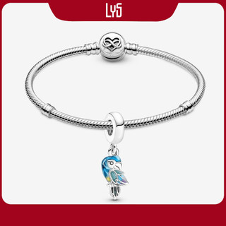 Vòng tay bạc lys mix charm fullbox bạc s925 - vòng chú vẹt bảy màu